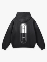 RAW METALS Poison Cure Faded Hoodie in Black