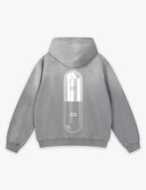 RAW METALS Poison Cure Faded Hoodie in Grey