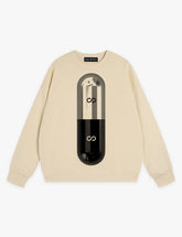 RAW METALS Poison Cure Sweatshirt in Cream