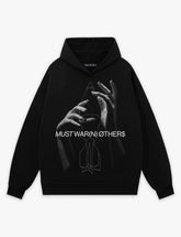 RAW METALS Must Warn Others Hoodie in Black