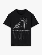 RAW METALS Must Warn Others T-shirt in Black
