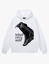RAW METALS Behind Every Smile Hoodie in White