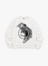 BEHIND EVERY SMILE SWEATSHIRT - WHITE
