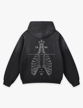 RAW METALS Ex Aeterna Faded Hoodie in Black