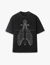RAW METALS Ex Aeterna Oversized Distressed T-shirt in Black