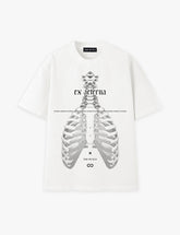 RAW METALS Ex Aeterna Oversized Distressed T-shirt in White