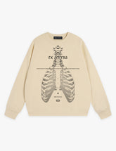 RAW METALS Ex Aeterna Sweatshirt in Cream