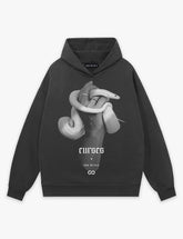 RAW METALS Curses Hoodie in Charcoal