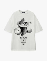 RAW METALS Curses Oversized T-shirt in White
