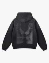 RAW METALS Phantom Kiss Faded Hoodie in Black