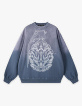 RAW METALS Flaw in the Design Faded Sweatshirt in Slate
