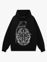 RAW METALS Flaw in the Design Hoodie in Black