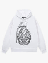 RAW METALS Flaw in the Design Hoodie in White