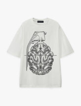 RAW METALS Flaw in the Design Oversized T-shirt in White