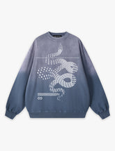 RAW METALS Moving Shadows Faded Sweatshirt in Slate
