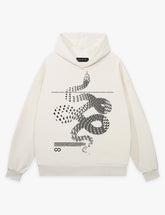 RAW METALS Moving Shadows Hoodie in Bone