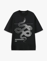RAW METALS Moving Shadows Oversized T-shirt in Black