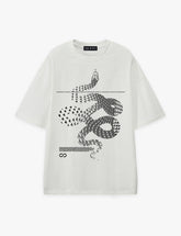 RAW METALS Moving Shadows Oversized T-shirt in White