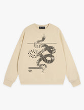 RAW METALS Movning Shadows Sweatshirt in Cream