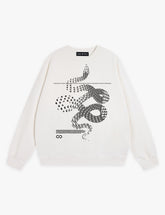 RAW METALS Moving Shadows Sweatshirt in White
