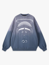 RAW METALS Vanishing Line Faded Sweatshirt in Slate