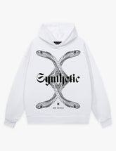 RAW METALS Synthetic Hoodie in White