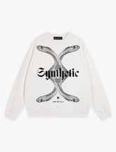RAW METALS Synthetic Sweatshirt in White