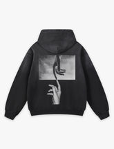 RAW METALS False Positive Faded Hoodie in Black