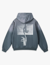 RAW METALS False Positive Faded Hoodie in Slate