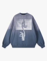 RAW METALS False Positive Faded Sweatshirt in Slate