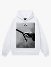 RAW METALS Natural Causes Hoodie in White