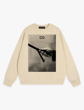 RAW METALS Natural Causes Sweatshirt in Cream