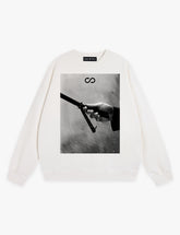 RAW METALS Natural Causes Sweatshirt in White