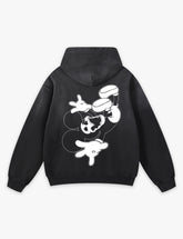 RAW METALS Deathdream Faded Hoodie in Black