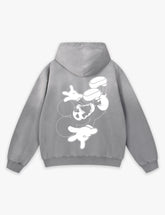 RAW METALS Deathdream Faded Hoodie in Grey