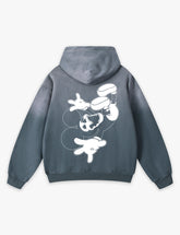 RAW METALS Deathdream Faded Hoodie in Slate