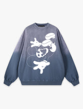 RAW METALS Deathdream Faded Sweatshirt in Slate
