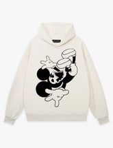 RAW METALS Deathdream Hoodie in Bone