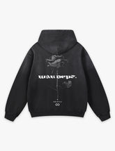 RAW METALS War Department Faded Hoodie in Black