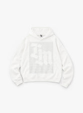 DOT MATRIX HOODIE - WHITE