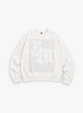 DOT MATRIX SWEATSHIRT - WHITE