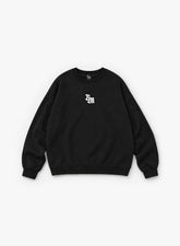 RIPPLE EFFECT SWEATSHIRT - BLACK