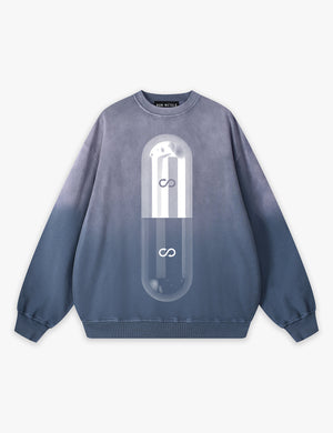 RAW METALS Poison Cure Faded Sweatshirt in Slate