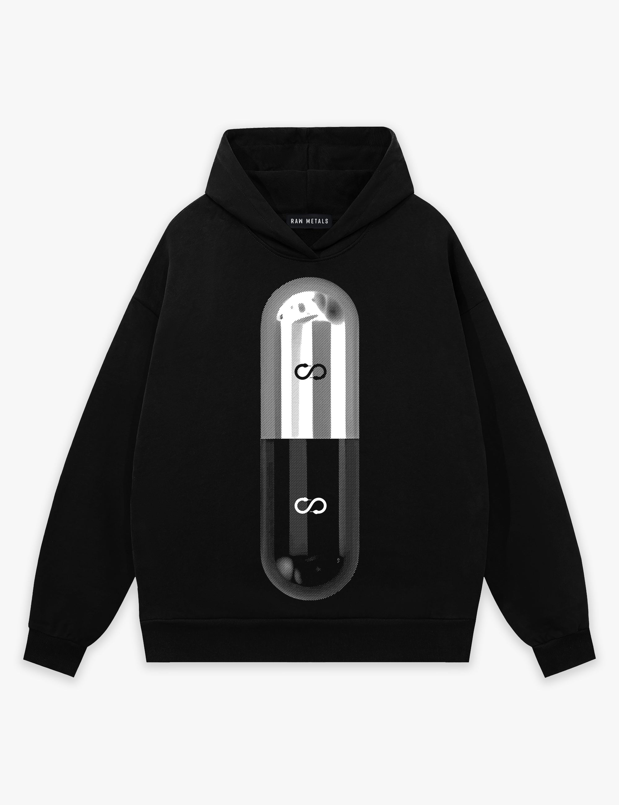 RAW METALS Poison Cure Hoodie in Black