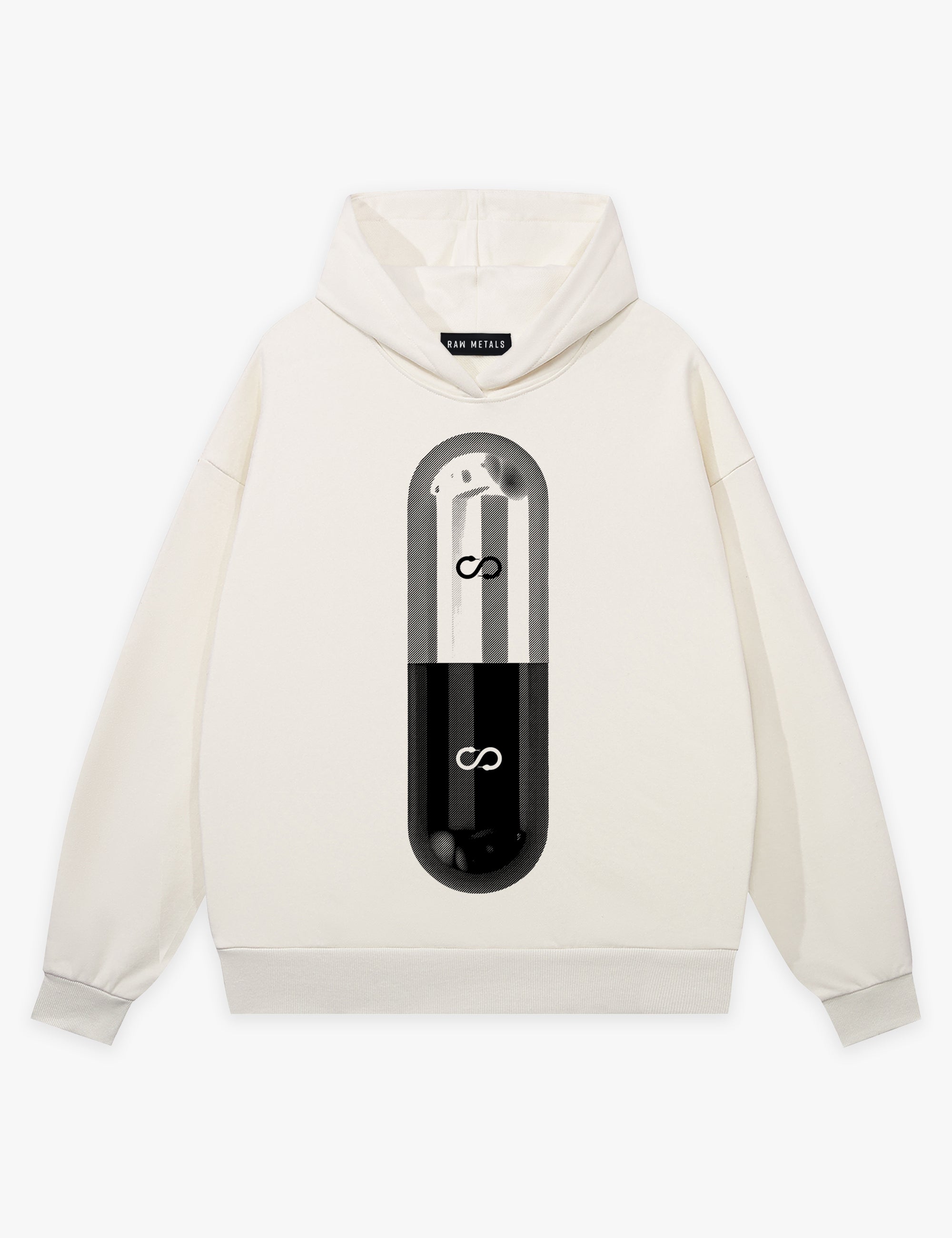 RAW METALS Poison Cure Hoodie in Bone