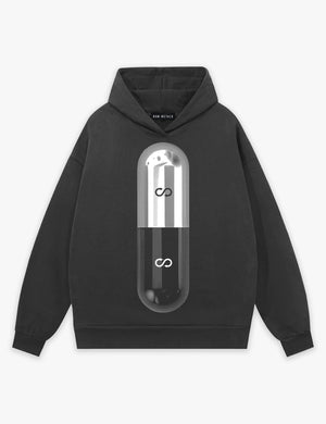 RAW METALS Poison Cure Hoodie in Charcoal