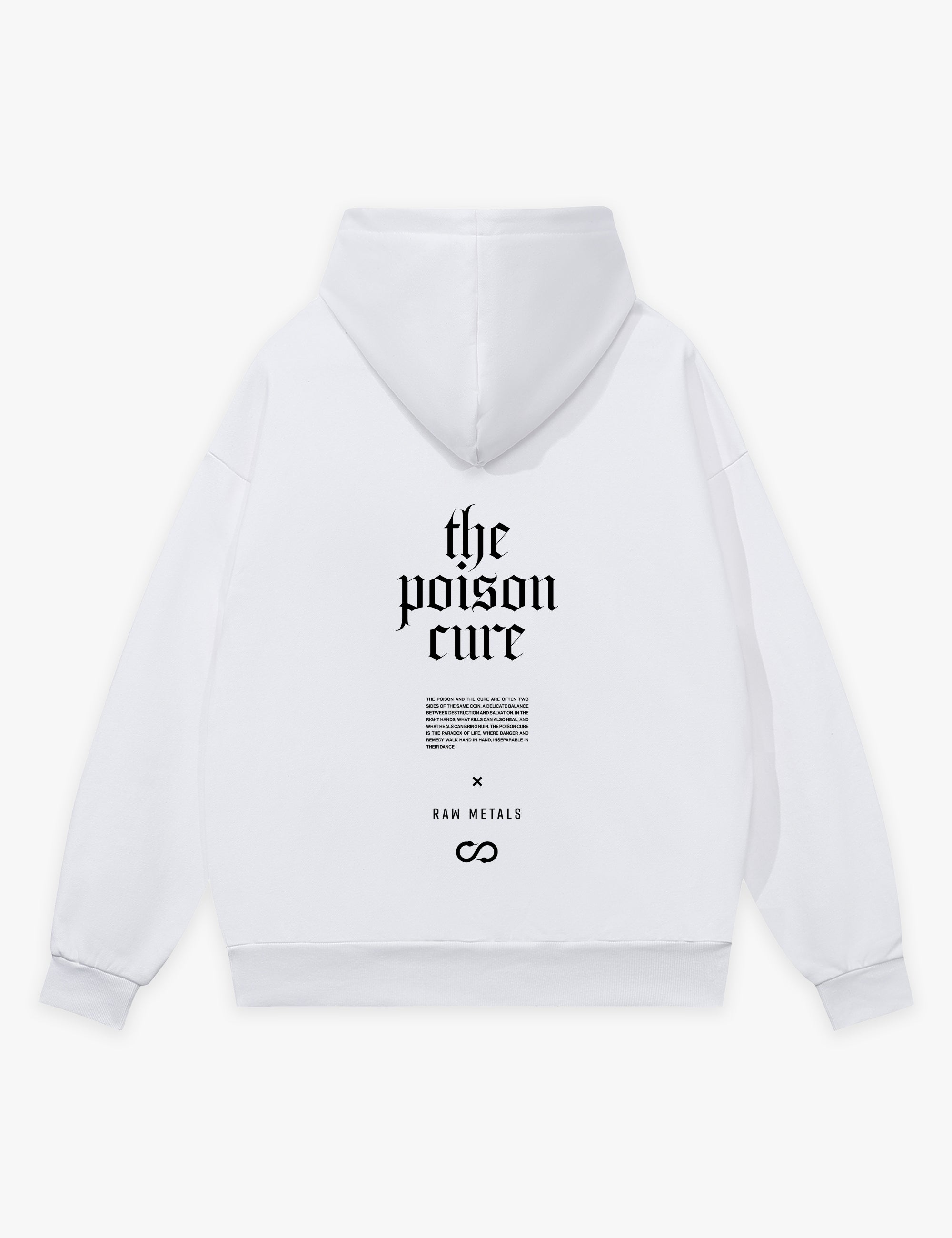 RAW METALS Poison Cure Hoodie in White