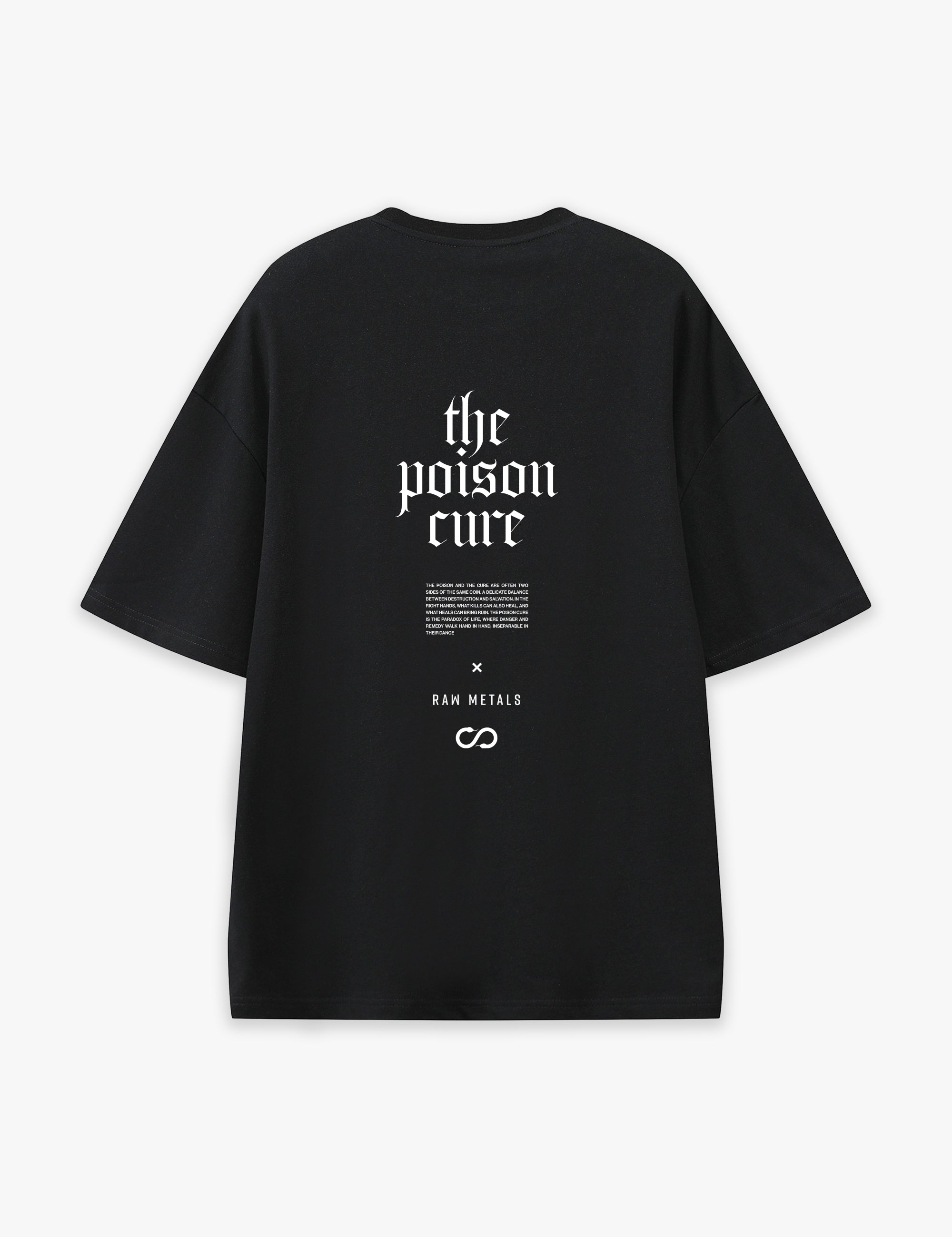 RAW METALS Poison Cure Oversized T-shirt in Black