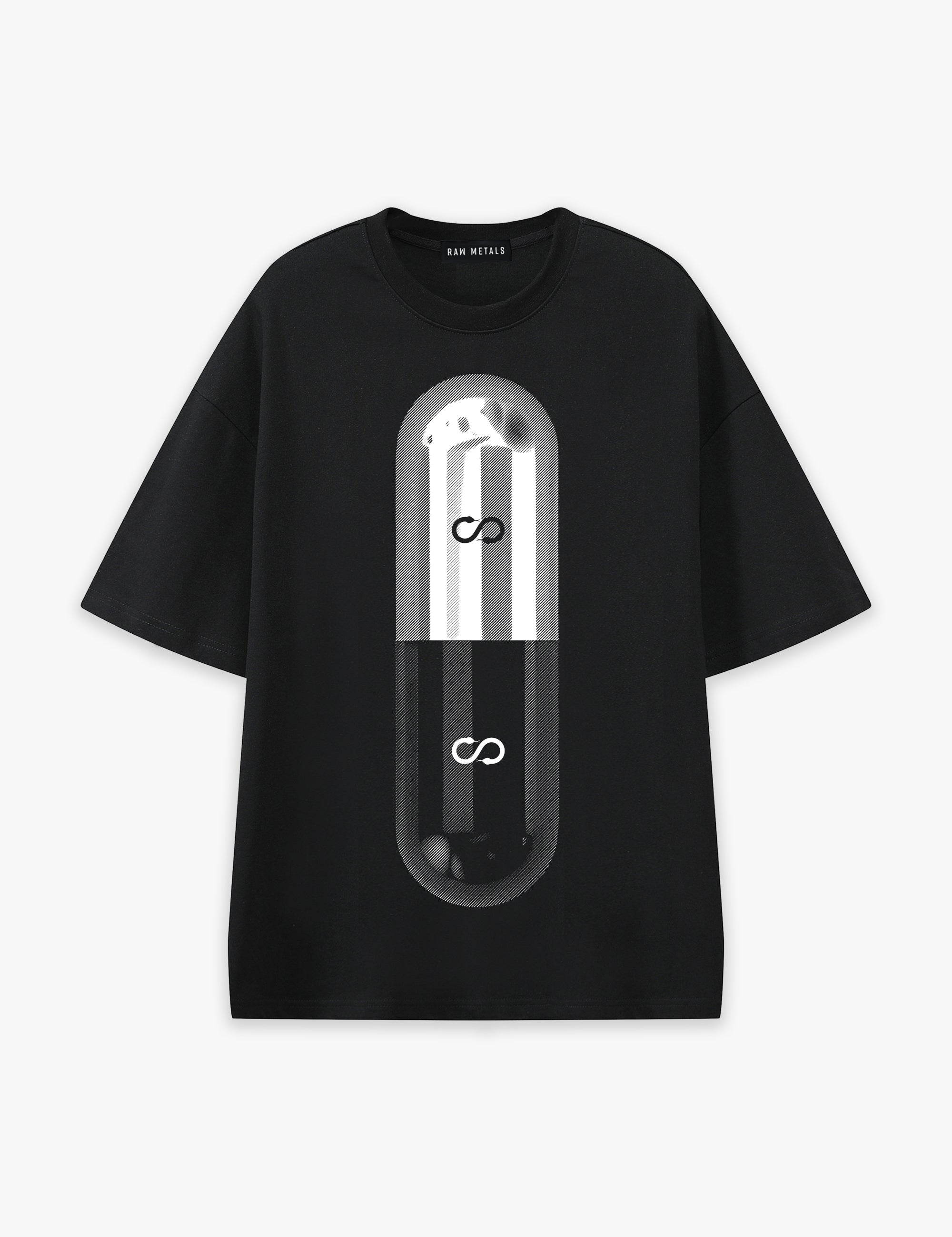 RAW METALS Poison Cure Oversized T-shirt in Black
