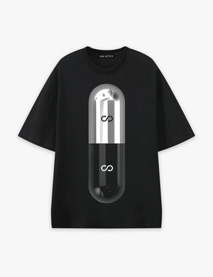 RAW METALS Poison Cure Oversized T-shirt in Black